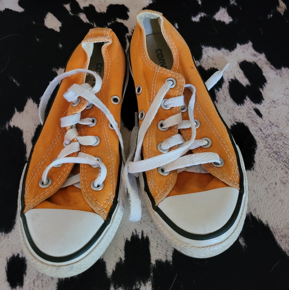 Orange boys converse